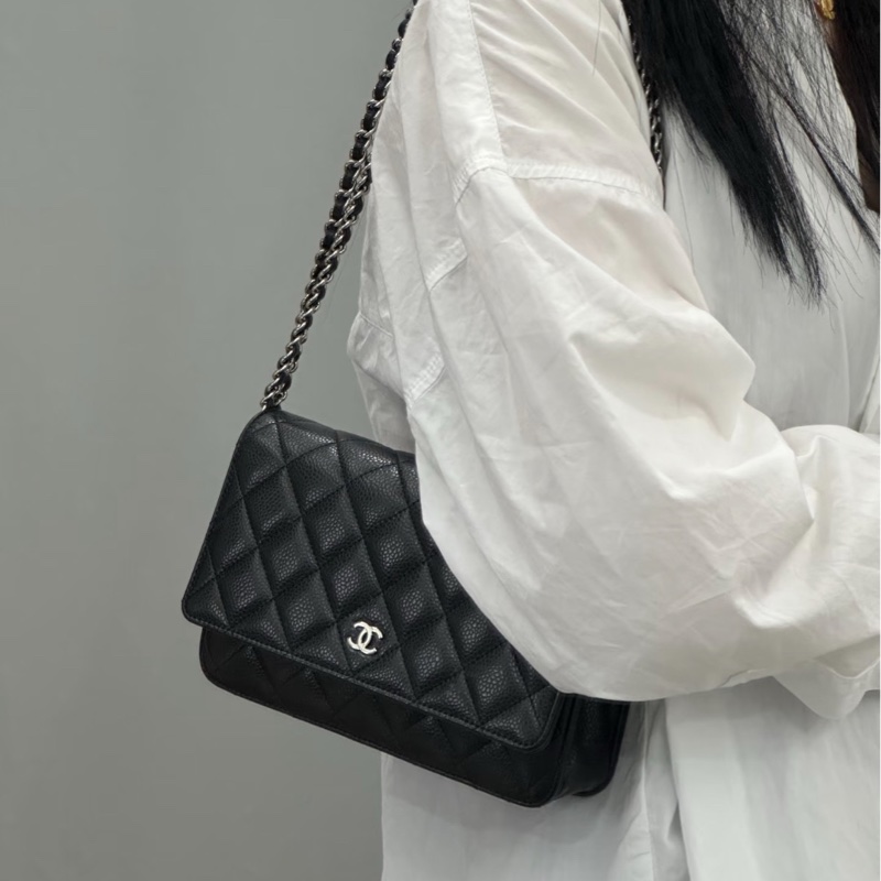 Chanel woc 炭灰色-4