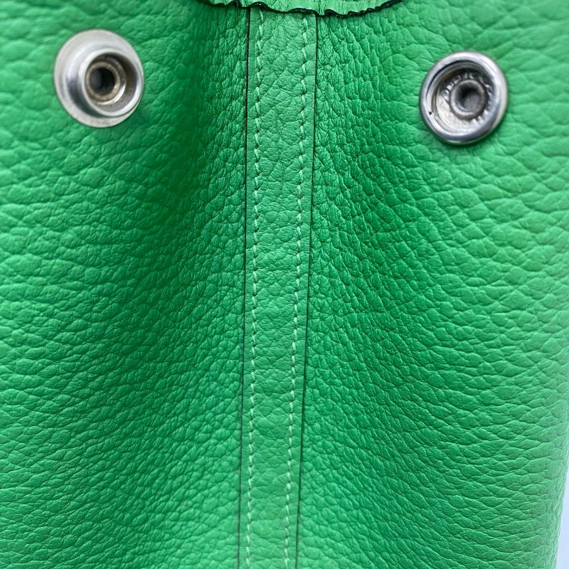 △ Hermes 愛馬仕 Garden Party 36 Green Negonda Calfskin Palladium-plated Hardware Tote Bag Stamp T 綠色壓紋小牛皮銀扣托特袋T刻 -257024695-6