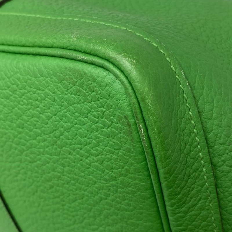△ Hermes 愛馬仕 Garden Party 36 Green Negonda Calfskin Palladium-plated Hardware Tote Bag Stamp T 綠色壓紋小牛皮銀扣托特袋T刻 -257024695-13