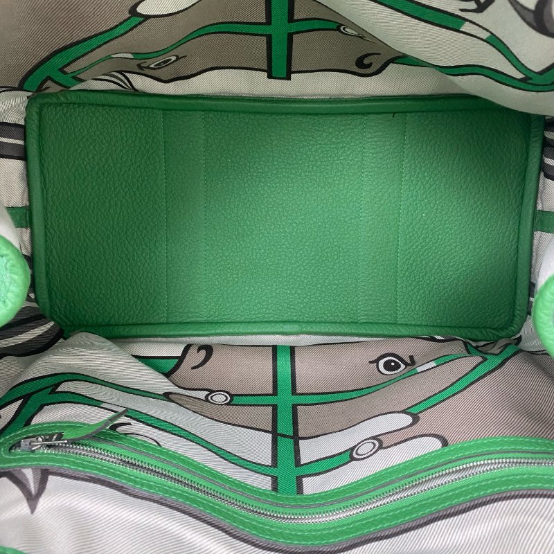 △ Hermes 愛馬仕 Garden Party 36 Green Negonda Calfskin Palladium-plated Hardware Tote Bag Stamp T 綠色壓紋小牛皮銀扣托特袋T刻 -257024695-18