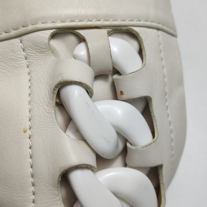 Chanel牛皮拼色雙C logo單肩包-17