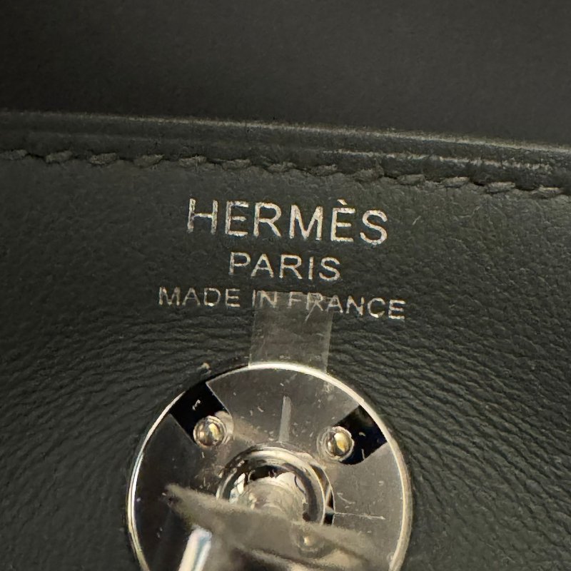 HERMES 黑銀Lindy mini 手提斜挎包-6