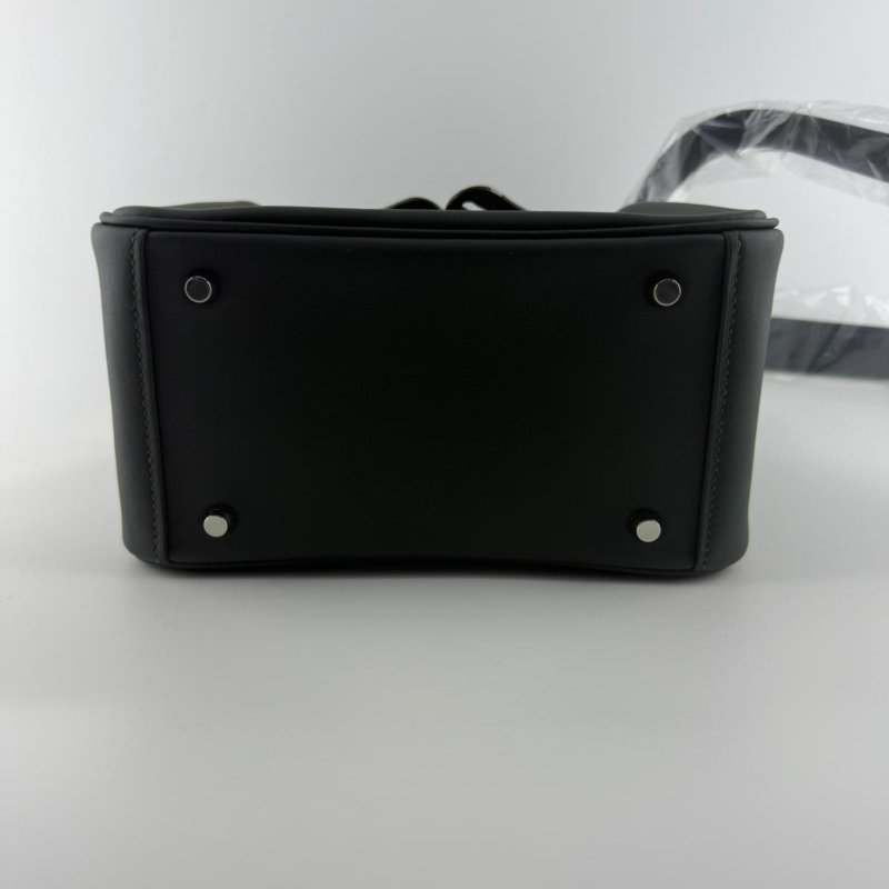 HERMES 黑銀Lindy mini 手提斜挎包-9