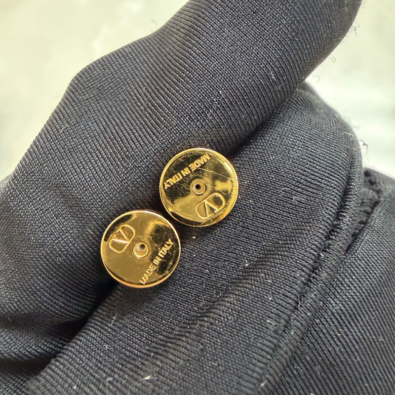 Valentino The Bold Edition 金色四爪水鑽Vlogo 耳環 XC144-10