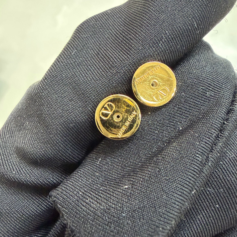 Valentino The Bold Edition 金色四爪水鑽Vlogo 耳環 XC144-11