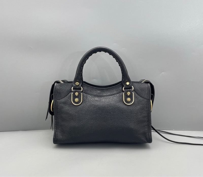 Balenciaga巴黎世家機車包mini黑金-1