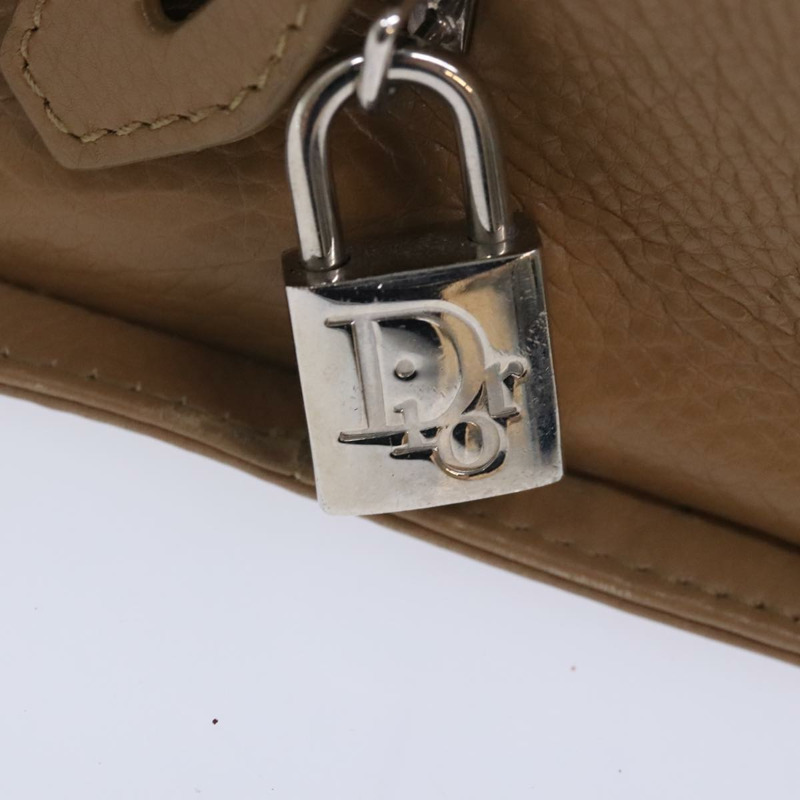 【日本直送】Christian Dior Lady Dior Canage 手提包 皮革 米色 正品 hk1676-9