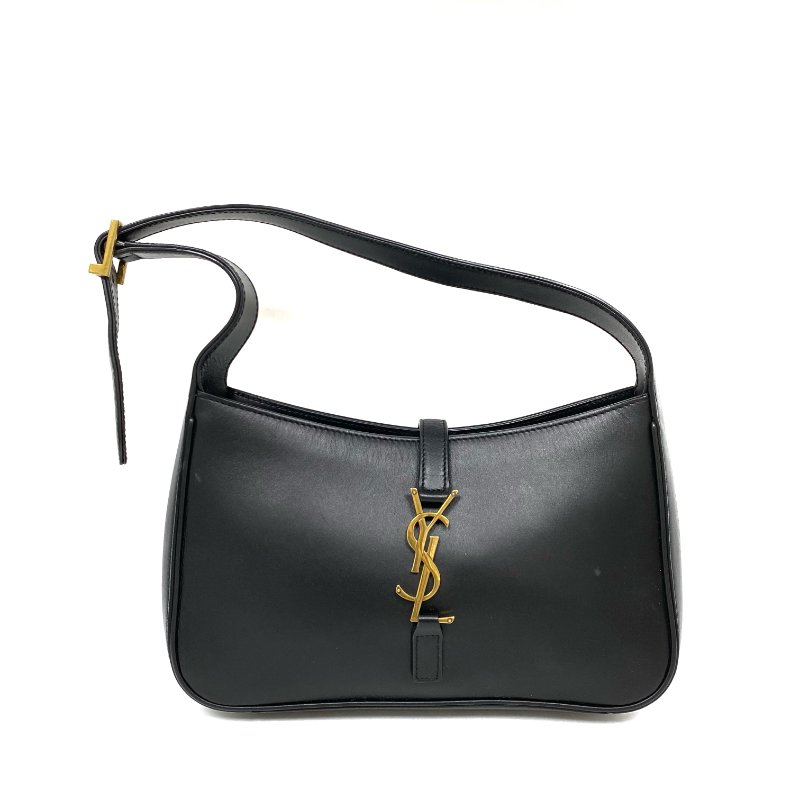 △ Saint Laurent 聖羅蘭 Le 5 à 7 Black Calfskin Shoulder Bag 黑色小牛皮肩背袋 -257024592-1