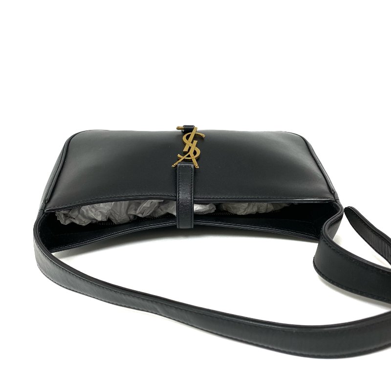 △ Saint Laurent 聖羅蘭 Le 5 à 7 Black Calfskin Shoulder Bag 黑色小牛皮肩背袋 -257024592-6