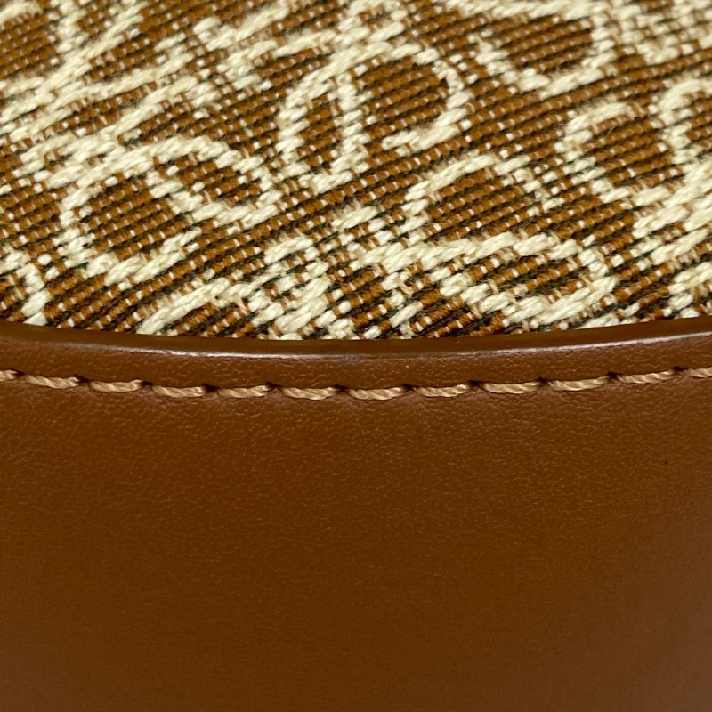 △ Loewe 羅意威 Luna Brown Canvas, Calfskin Shoulder Bag 啡色帆布, 小牛皮肩背袋 -257024773-8