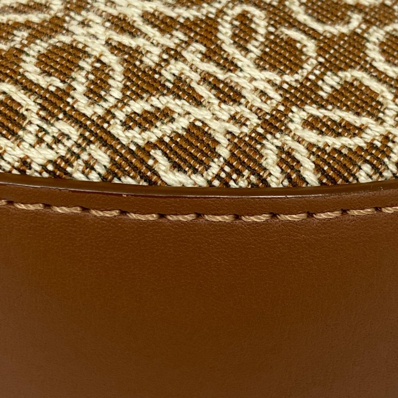 △ Loewe 羅意威 Luna Brown Canvas, Calfskin Shoulder Bag 啡色帆布, 小牛皮肩背袋 -257024773-11