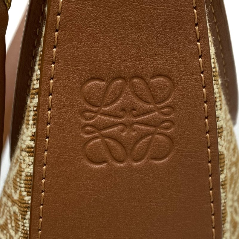 △ Loewe 羅意威 Luna Brown Canvas, Calfskin Shoulder Bag 啡色帆布, 小牛皮肩背袋 -257024773-13