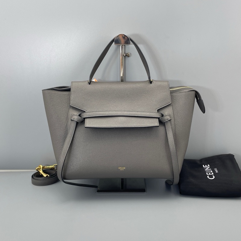 celine賽琳鯰魚包中號灰色-0
