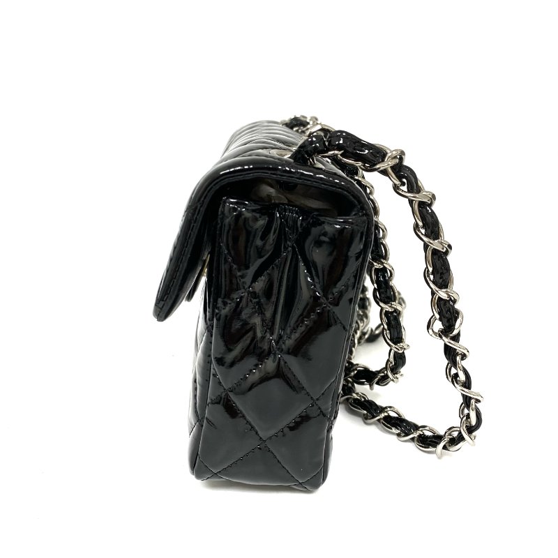 △ Chanel 香奈兒 EastWest Black Patent Leather Chain Shoulder Bag No.13 A48303 黑色漆皮鏈條肩背袋 No.13 A48303 -257024719-3