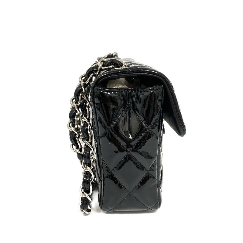 △ Chanel 香奈兒 EastWest Black Patent Leather Chain Shoulder Bag No.13 A48303 黑色漆皮鏈條肩背袋 No.13 A48303 -257024719-4