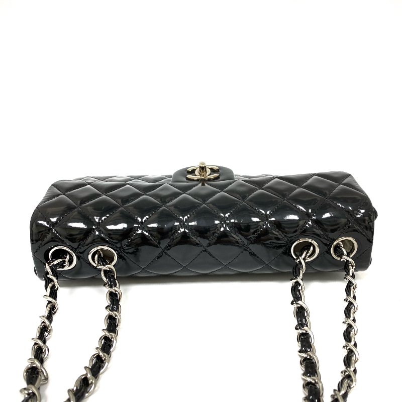 △ Chanel 香奈兒 EastWest Black Patent Leather Chain Shoulder Bag No.13 A48303 黑色漆皮鏈條肩背袋 No.13 A48303 -257024719-6