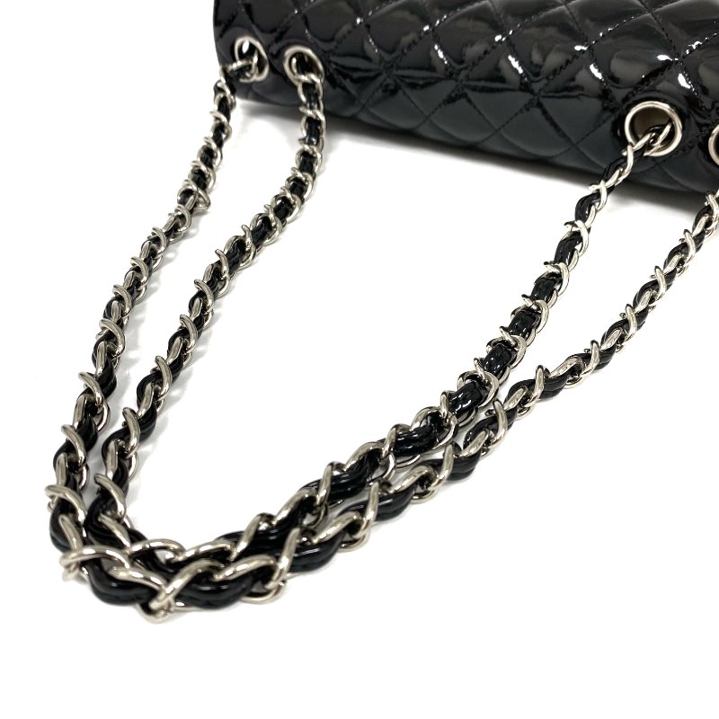 △ Chanel 香奈兒 EastWest Black Patent Leather Chain Shoulder Bag No.13 A48303 黑色漆皮鏈條肩背袋 No.13 A48303 -257024719-7