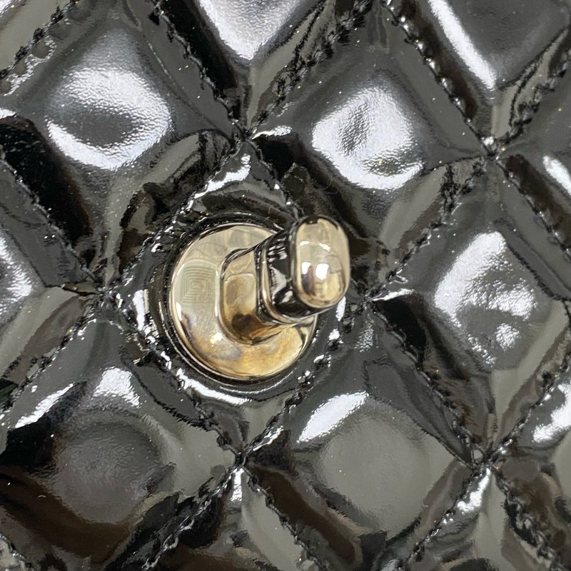 △ Chanel 香奈兒 EastWest Black Patent Leather Chain Shoulder Bag No.13 A48303 黑色漆皮鏈條肩背袋 No.13 A48303 -257024719-13