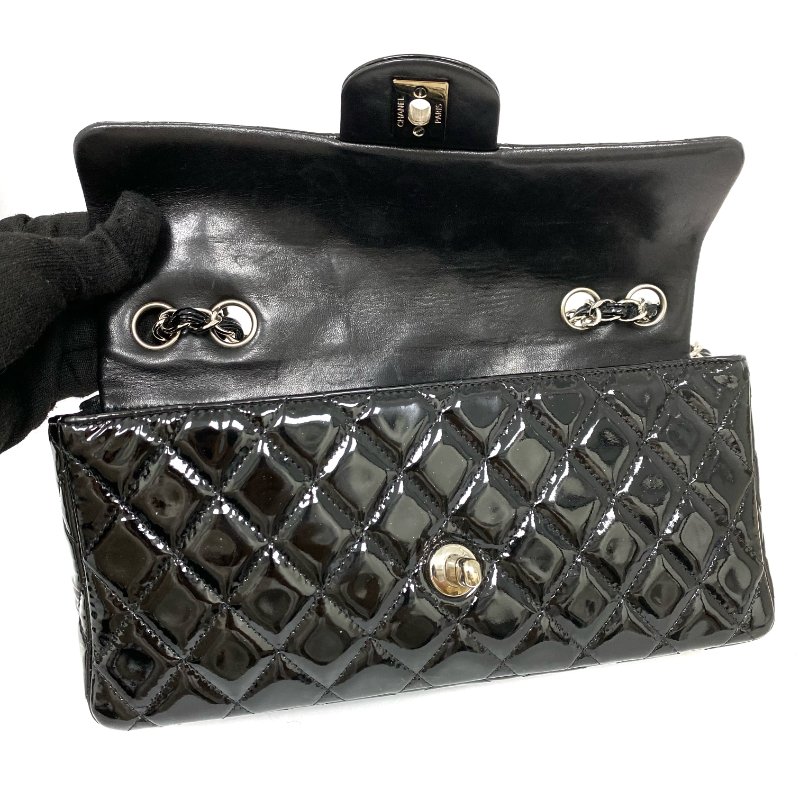 △ Chanel 香奈兒 EastWest Black Patent Leather Chain Shoulder Bag No.13 A48303 黑色漆皮鏈條肩背袋 No.13 A48303 -257024719-16