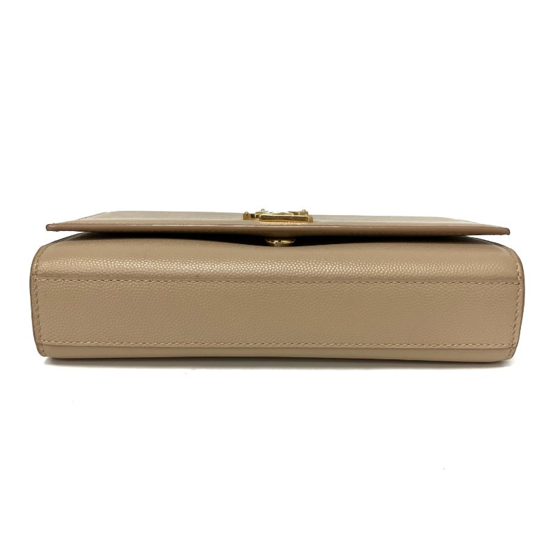 ☆ Saint Laurent 聖羅蘭 Beige Calfskin Kate Chain Shoulder Bag 米色小牛皮鏈條肩背袋 - 257024877-5