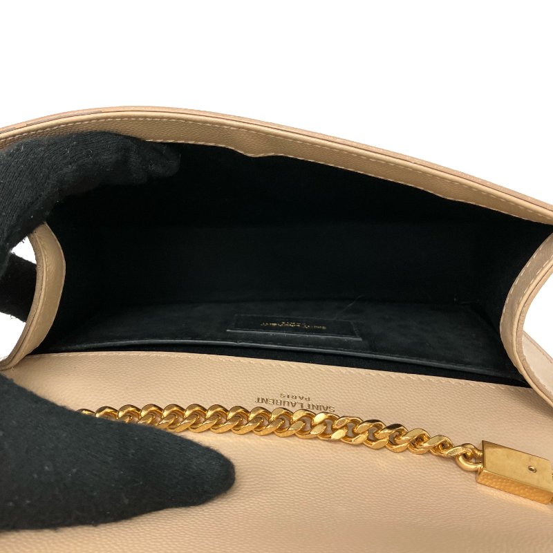 ☆ Saint Laurent 聖羅蘭 Beige Calfskin Kate Chain Shoulder Bag 米色小牛皮鏈條肩背袋 - 257024877-14