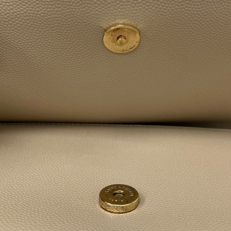 ☆ Saint Laurent 聖羅蘭 Beige Calfskin Kate Chain Shoulder Bag 米色小牛皮鏈條肩背袋 - 257024877-17