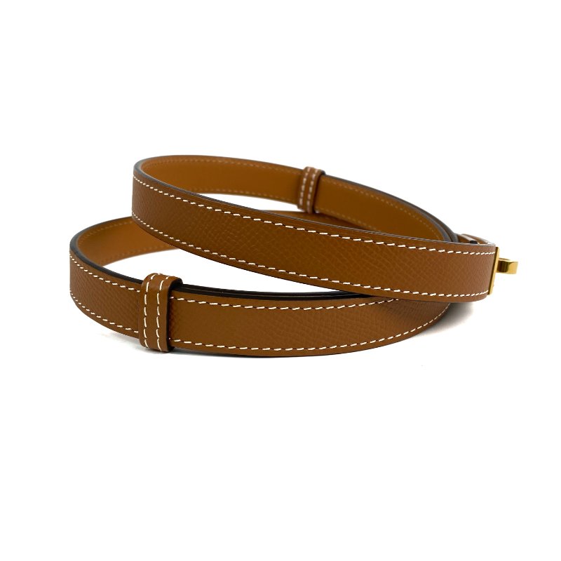 △ Hermes 愛馬仕 Kelly Pocket 18 37 Gold Epsom Calfskin Gold-Plated Hardware Belt Stamp Z 金棕色壓紋小牛皮金色金屬腰帶Z刻 -257018173-4