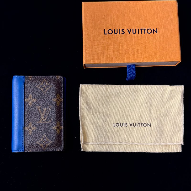 現貨 LV寶藍老花卡夾-0