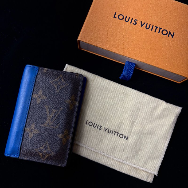 現貨 LV寶藍老花卡夾-1