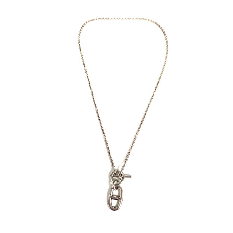 ☆ Hermes 愛馬仕 925 Silver D'ancre Necklace 925純銀頸鏈 - 257024735-4