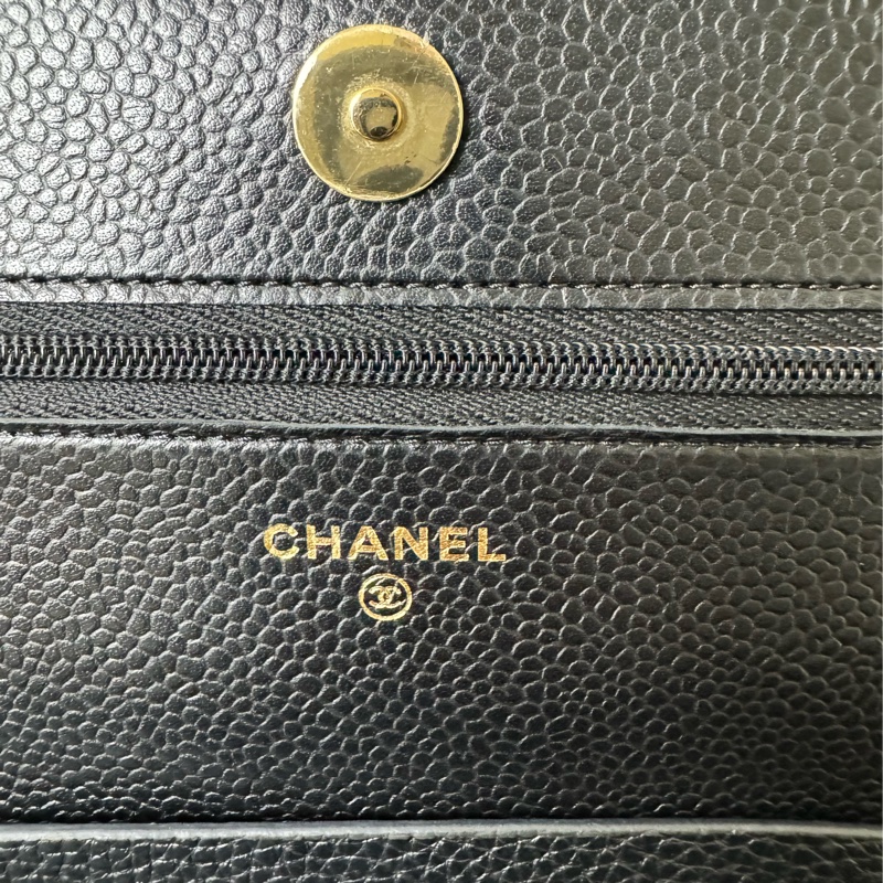 香奈兒經典woc顆粒牛皮-3