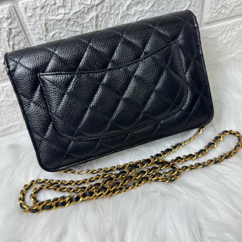 香奈兒經典woc顆粒牛皮-8