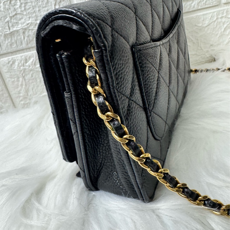 香奈兒經典woc顆粒牛皮-10