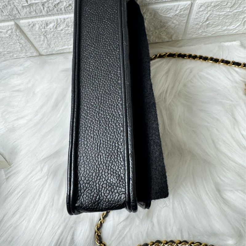 香奈兒經典woc顆粒牛皮-12