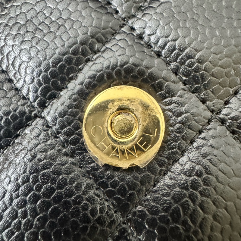 香奈兒經典woc顆粒牛皮-13