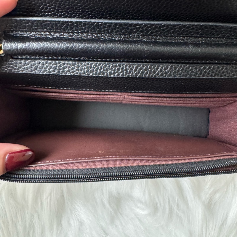 香奈兒經典woc顆粒牛皮-16