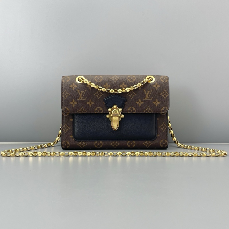 LV維多利亞鏈條包黑色-0