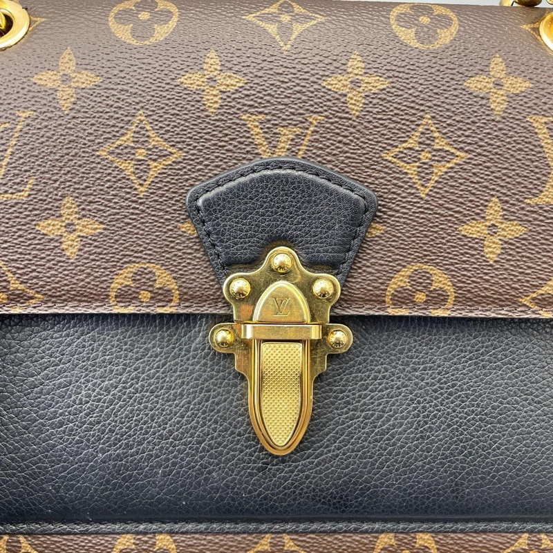 LV維多利亞鏈條包黑色-4