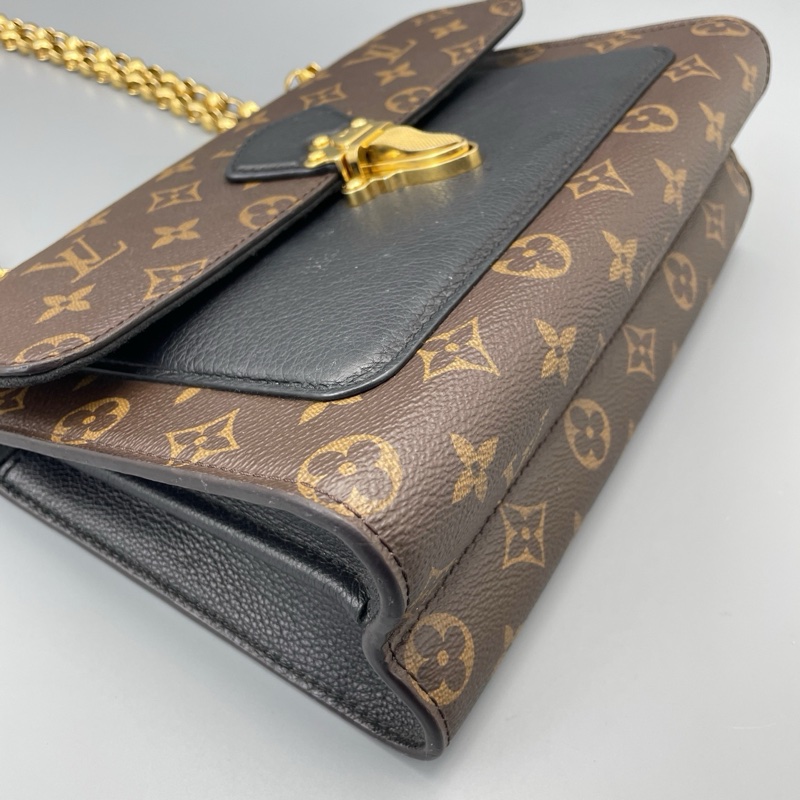 LV維多利亞鏈條包黑色-5