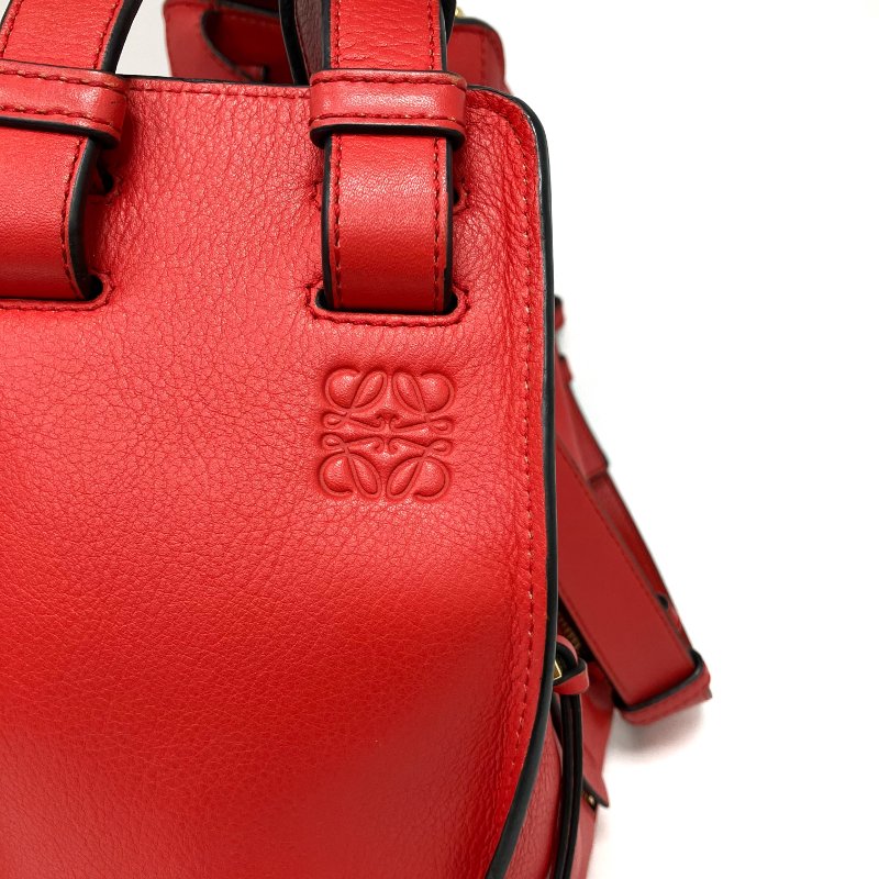 △ Loewe 羅意威 Hammock Red Calfskin Shoulder Bag 紅色小牛皮肩背袋 -257025039-9