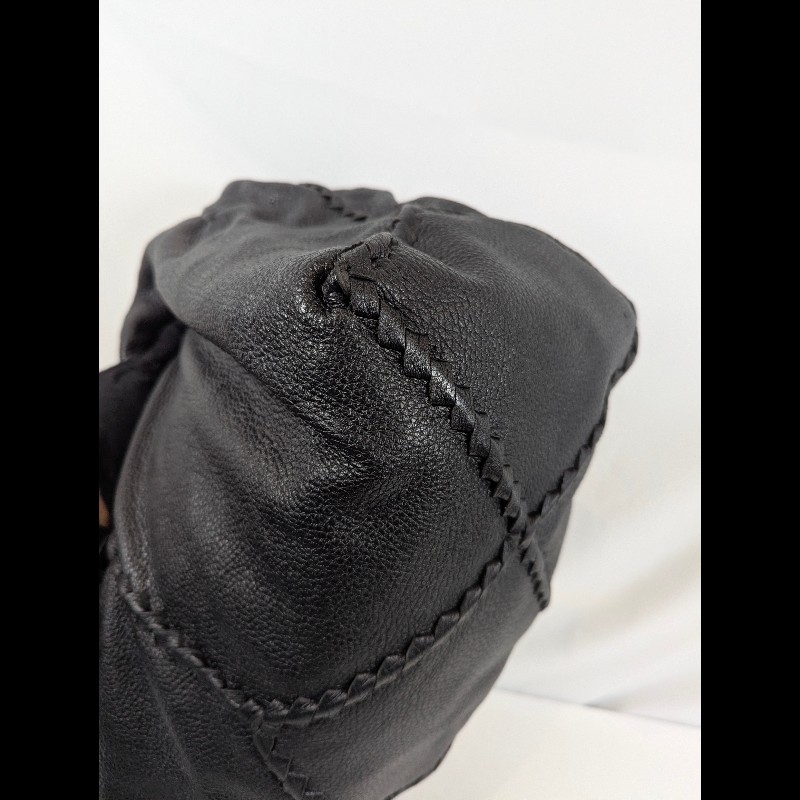 莉亞精品♡BV Cervo hobo黑 二手美品-6