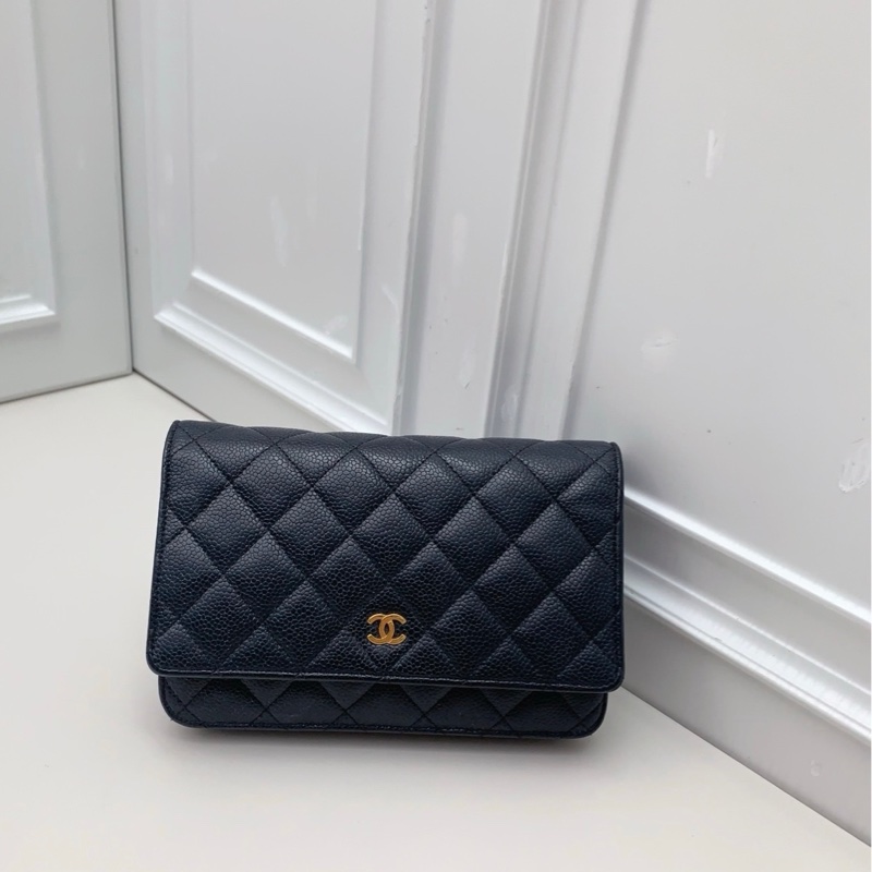 Chanel香奈兒 黑金發財包-0