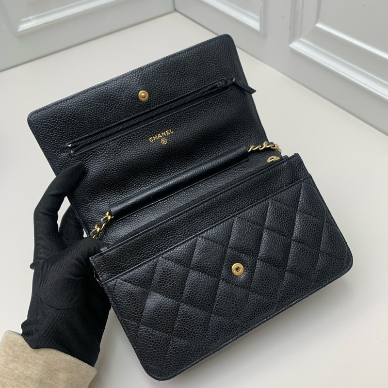Chanel香奈兒 黑金發財包-5