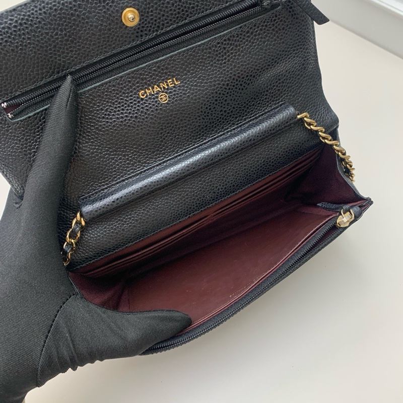 Chanel香奈兒 黑金發財包-6
