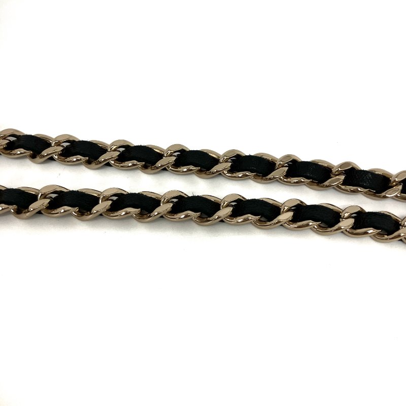 △ Chanel 香奈兒 Trendy Black Lambskin Gold Tone Metal Wallet On Chain 黑色小羊皮金色金屬鏈條銀包 -257024724-15