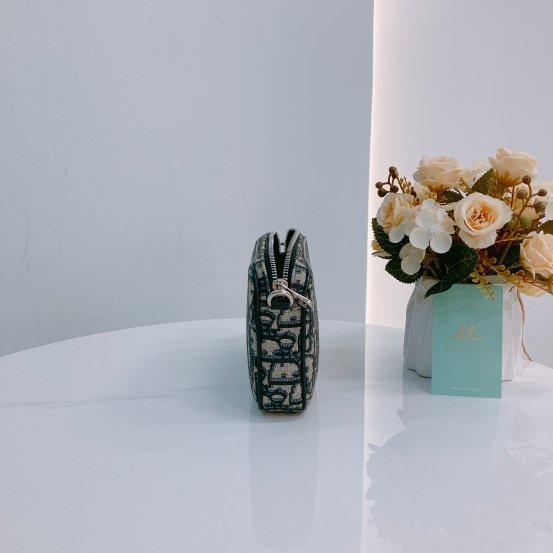 MS0448 Dior 迪奧 緹花布藍色斜肩包 Multifunctional Crossbody Oblique Jacquard Blue x PHW-4