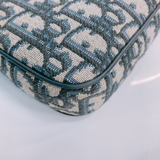 MS0448 Dior 迪奧 緹花布藍色斜肩包 Multifunctional Crossbody Oblique Jacquard Blue x PHW-6