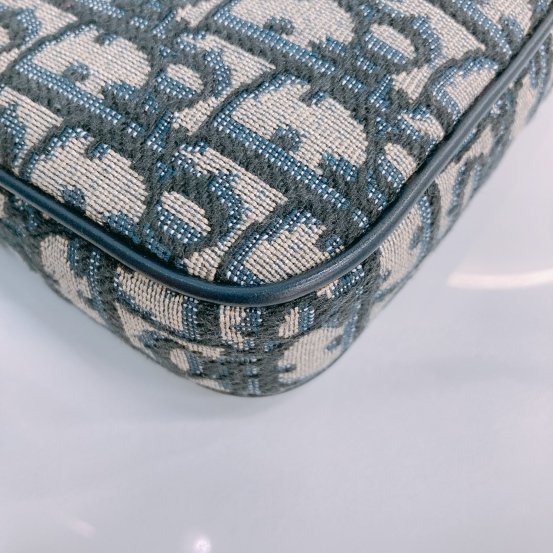 MS0448 Dior 迪奧 緹花布藍色斜肩包 Multifunctional Crossbody Oblique Jacquard Blue x PHW-7
