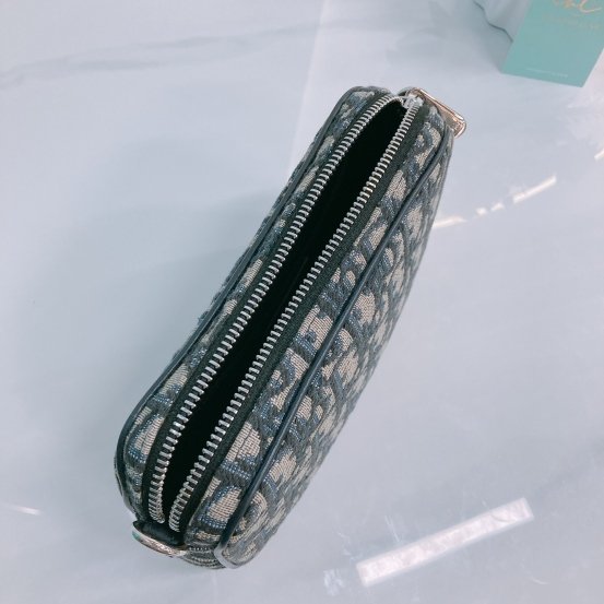 MS0448 Dior 迪奧 緹花布藍色斜肩包 Multifunctional Crossbody Oblique Jacquard Blue x PHW-9