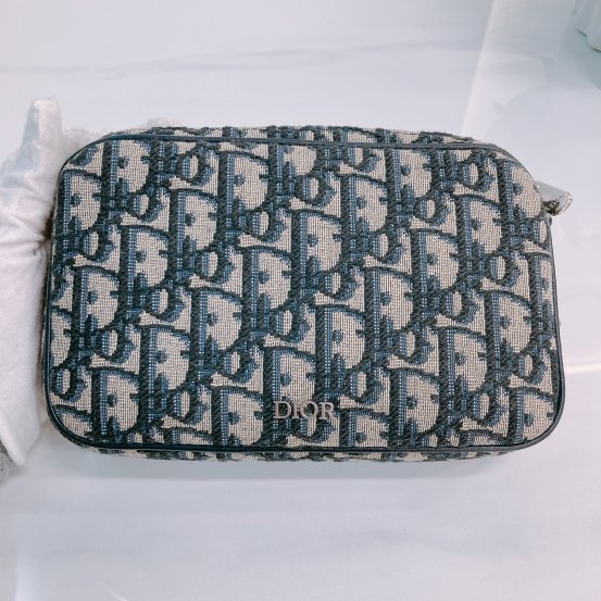 MS0448 Dior 迪奧 緹花布藍色斜肩包 Multifunctional Crossbody Oblique Jacquard Blue x PHW-10